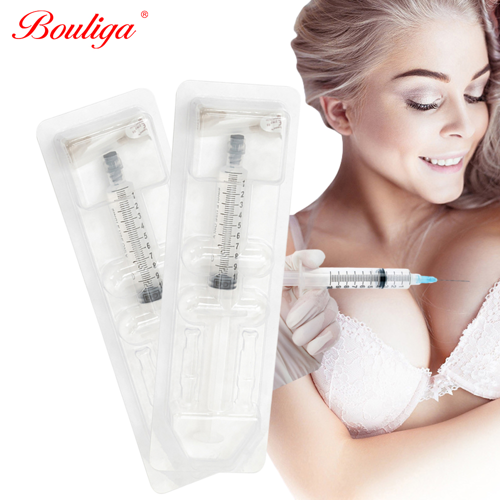 Injection mammaire hyaluronique de remplisseur de gel repulpant nourrissant de sein